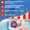 Water Bouncing Ball, 4th of July Splash Skip Water Balls for Fly Swimming Pool Games, 3 Pack Colorful Skipping Balls for Kids 4-8-12 and Adult, Summer Toys Gifts Independence Day Water Party